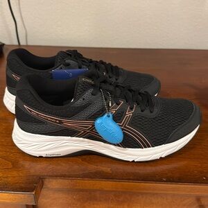 NWT ‼️ ASICS Running Shoe. Black/Rose Gold. Women’s 8.5. New in Box